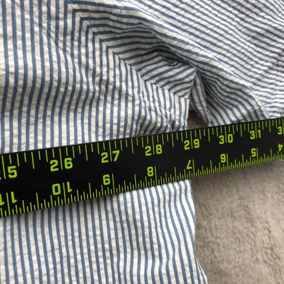Ralph Lauren Men's Seersucker Shirt Size 3XB Classic Short Sleeve Striped Button - Picture 5 of 10